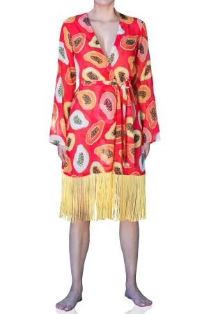 Orange Women's Short Duster