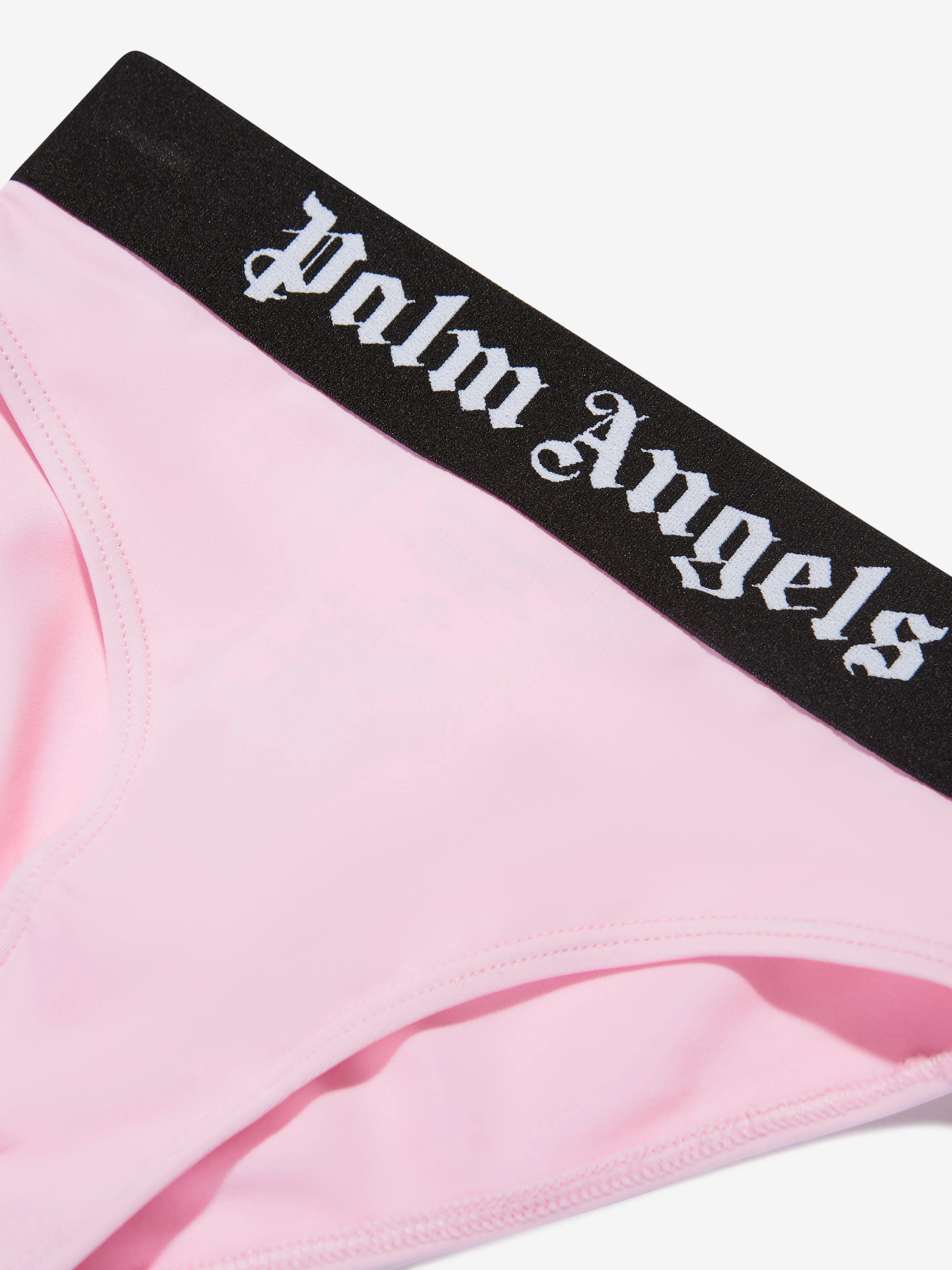 Palm Angels Girls Logo Tape Bikini in Pink