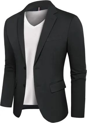 PJ PAUL JONES Men's Casual Blazer Suit Jackets Two Button Stretch Lightweight Sport Coats