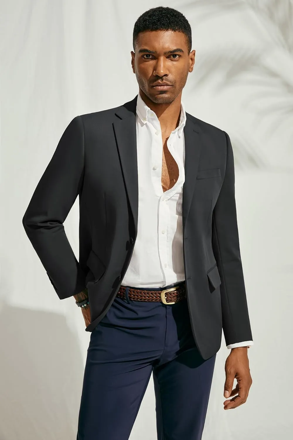PJ PAUL JONES Men's Casual Blazer Suit Jackets Two Button Stretch Lightweight Sport Coats