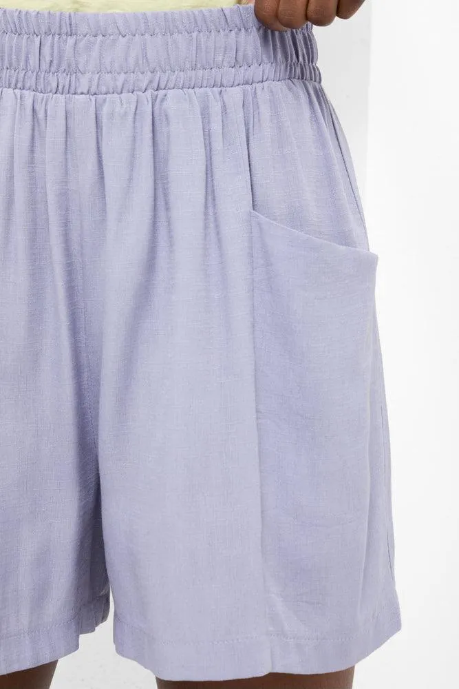 Pull On Shorts Purple