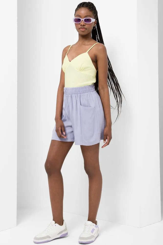 Pull On Shorts Purple