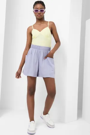 Pull On Shorts Purple