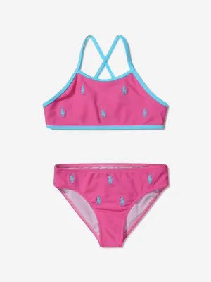 Ralph Lauren Girls Embroidered Logo Bikini