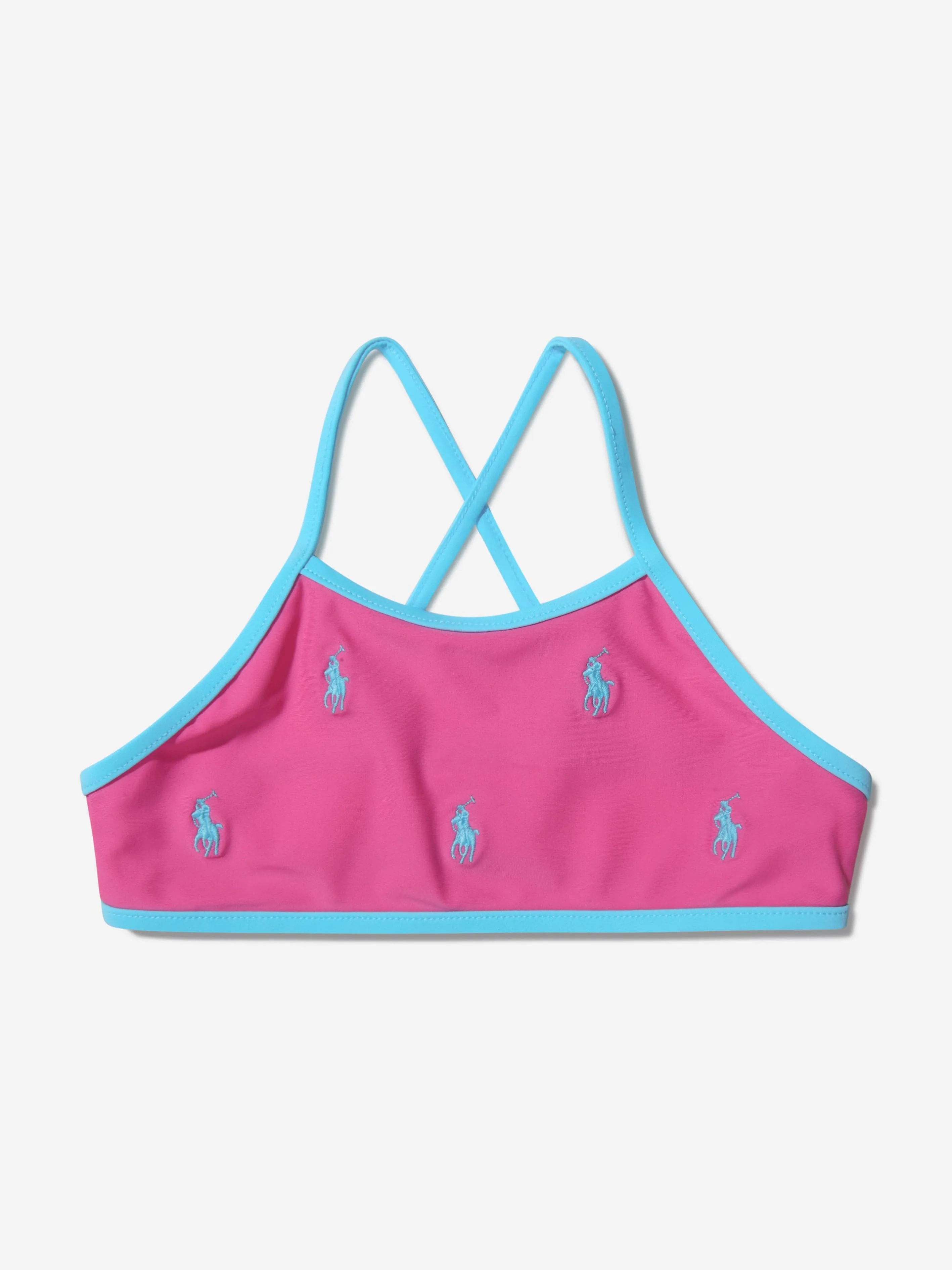 Ralph Lauren Girls Embroidered Logo Bikini