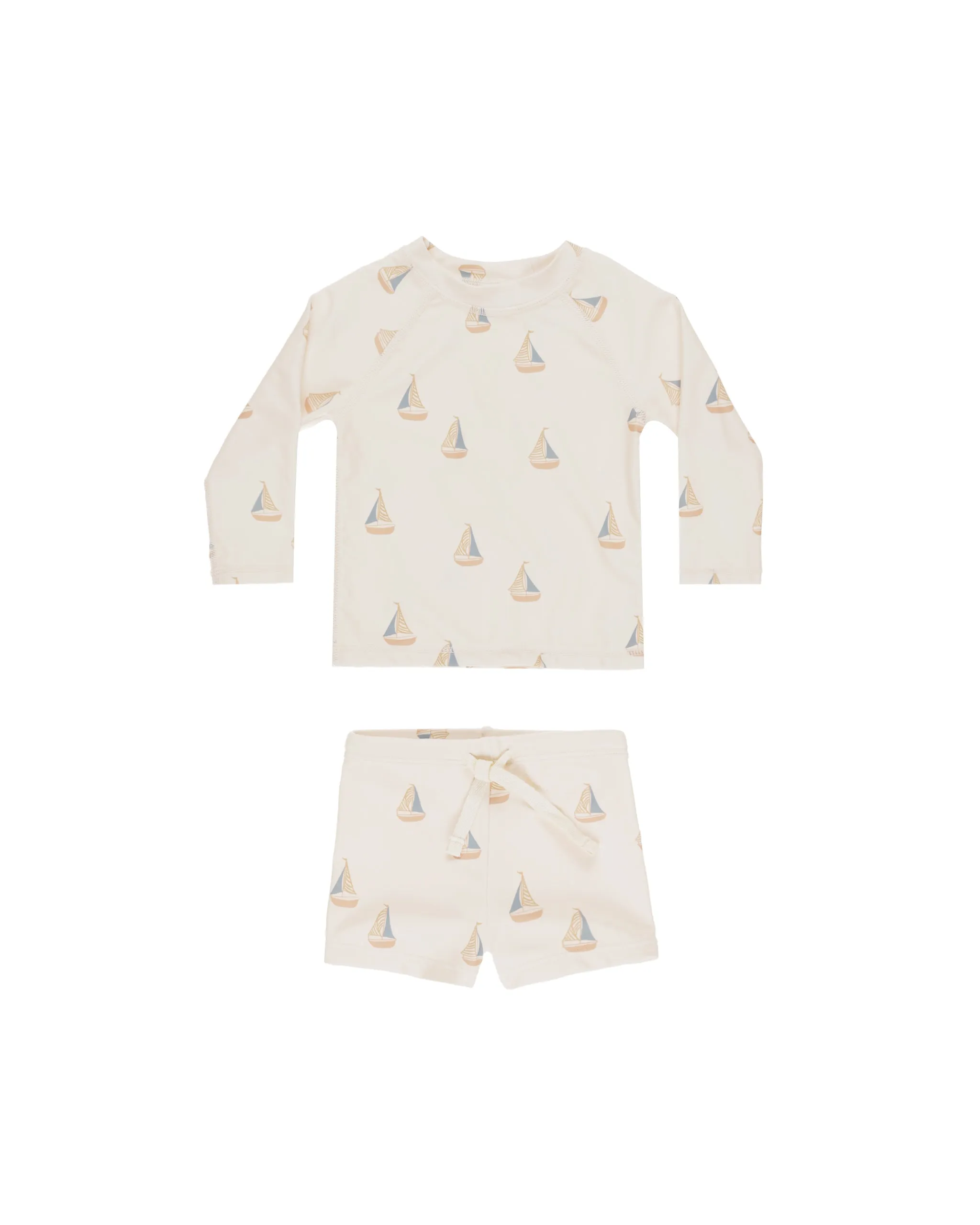 Rashguard Boy Set, Sailboats