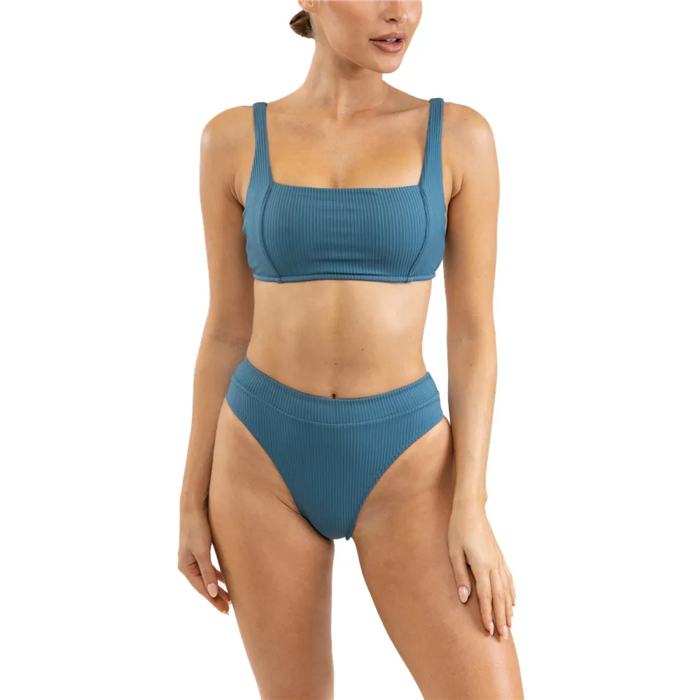Rhythm Chiquita High Support Hidden DD Womens Underwire Top - Teal