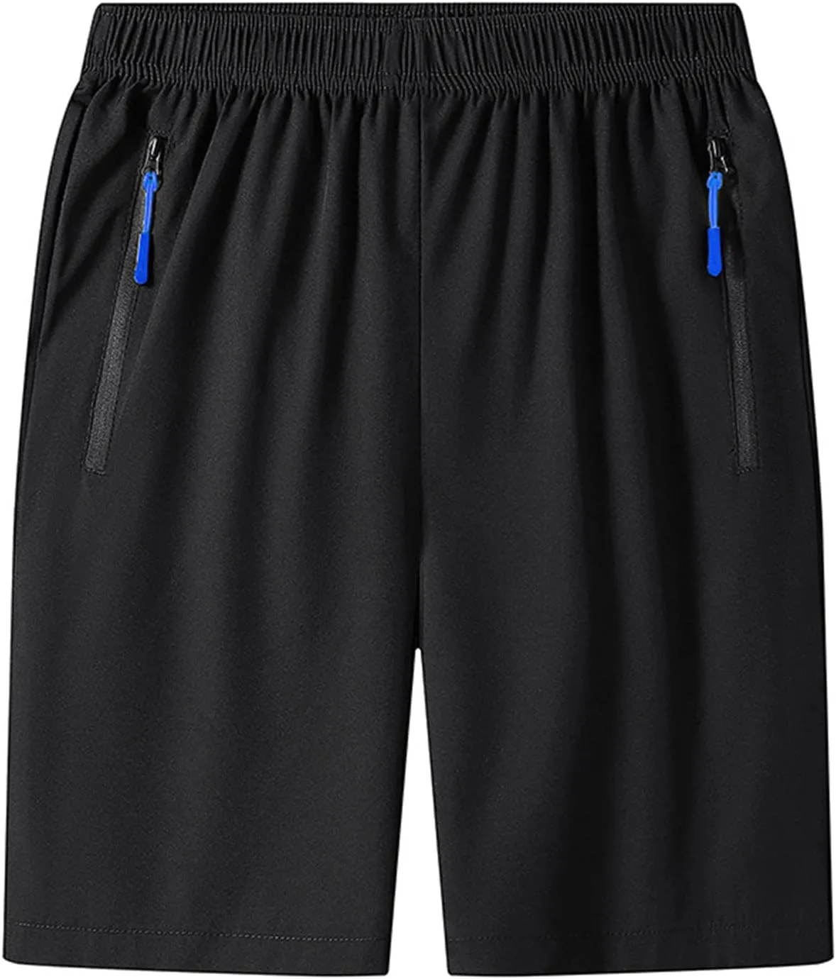 RTRDE Men's Athletic Workout Shorts Casual Running Fitness Shorts with Zipper Pockets Gym Shorts, M-5XL