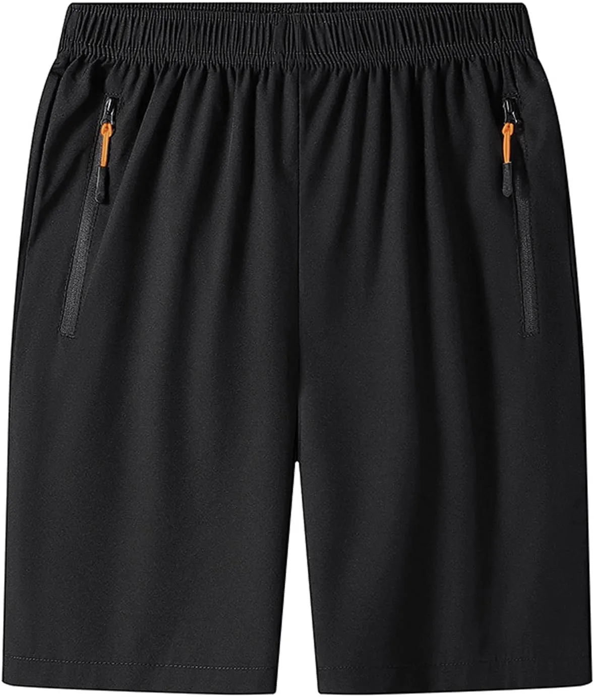 RTRDE Men's Athletic Workout Shorts Casual Running Fitness Shorts with Zipper Pockets Gym Shorts, M-5XL