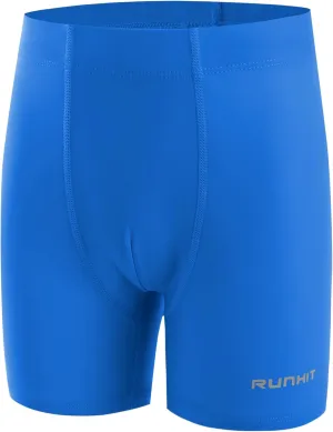 Runhit Boys Swim Jammers Square Leg Youth Competitive Swim Racing Team Swimsuits Athletic Quick Dry Swimming Shorts UPF 50 