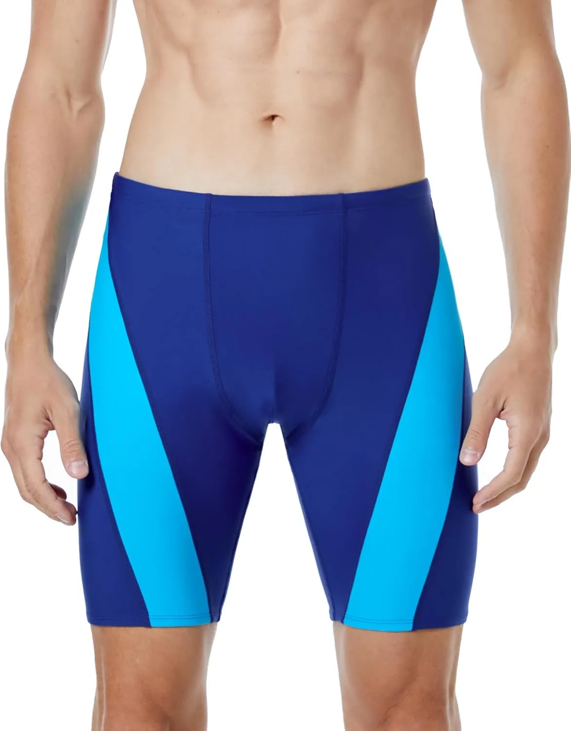 Runhit Men's Swim Jammers Competitive Swim Racing Team Swimsuit Quick Dry Athletic Swimming Shorts UPF 50 