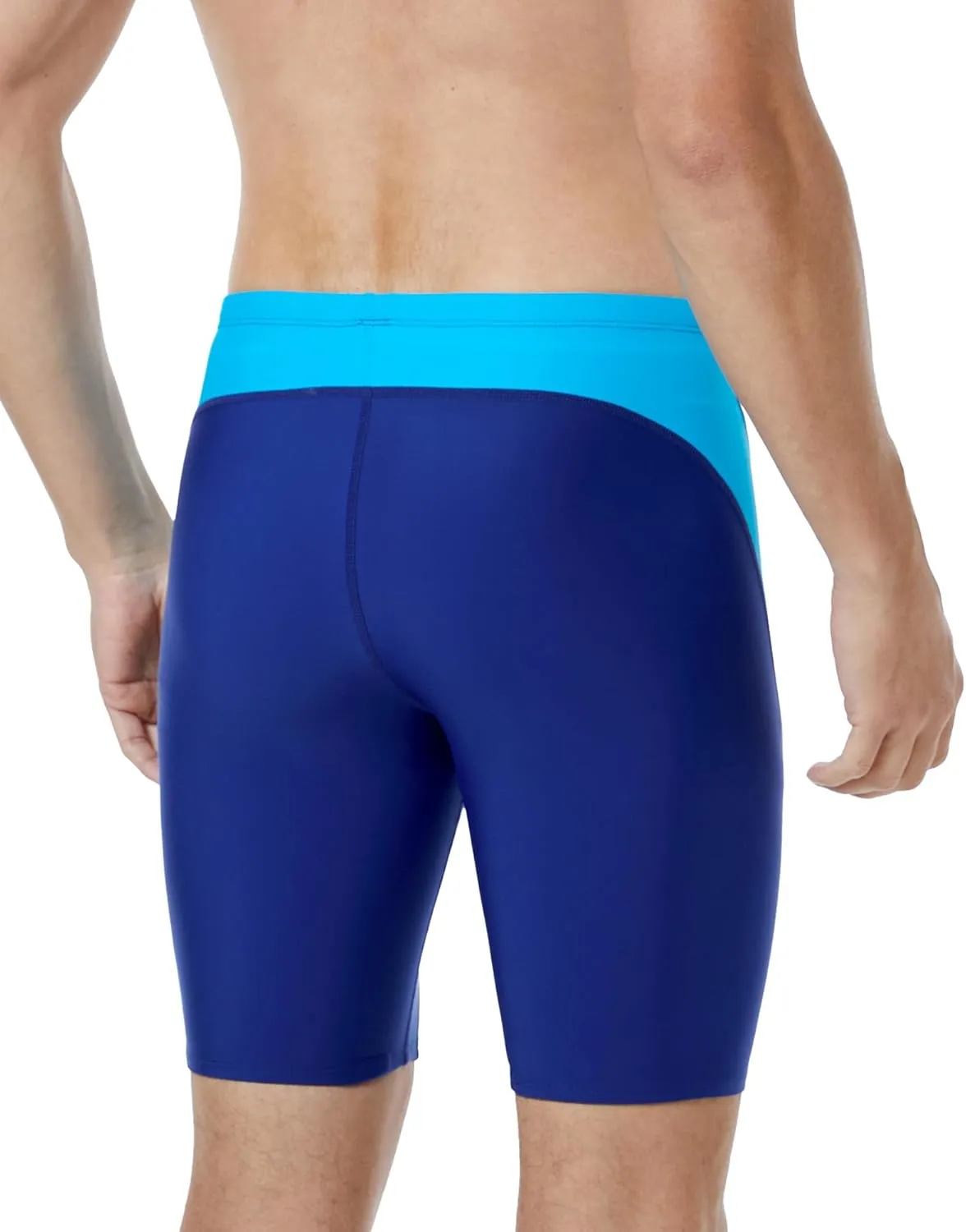 Runhit Men's Swim Jammers Competitive Swim Racing Team Swimsuit Quick Dry Athletic Swimming Shorts UPF 50 