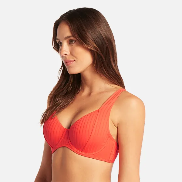 Sea Level Vesper C/D Cup With Underwire Swim Bra - Tangerine