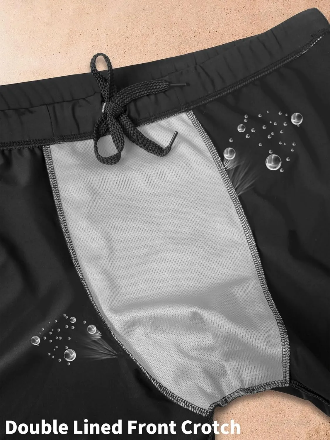 Sexy Code 1701 Men's Athletic Swim Jammers Square Leg Compression Swimsuit Quick Dry Training Swim Shorts with Drawstring