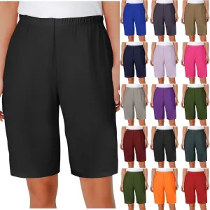 Shorts for Women Dressy Casual Summer Hight Waist Wide Leg Tailored Work Trouser Hiking Vacation Outfit S-3XL