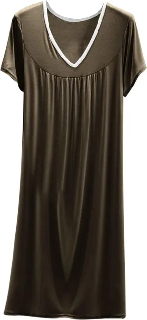 Sleeveless Nightgowns for Women Lightweight Maxi Nightdress Crew Neck Cozy Nightgowns Comfy Flowy Loungewear for Summer