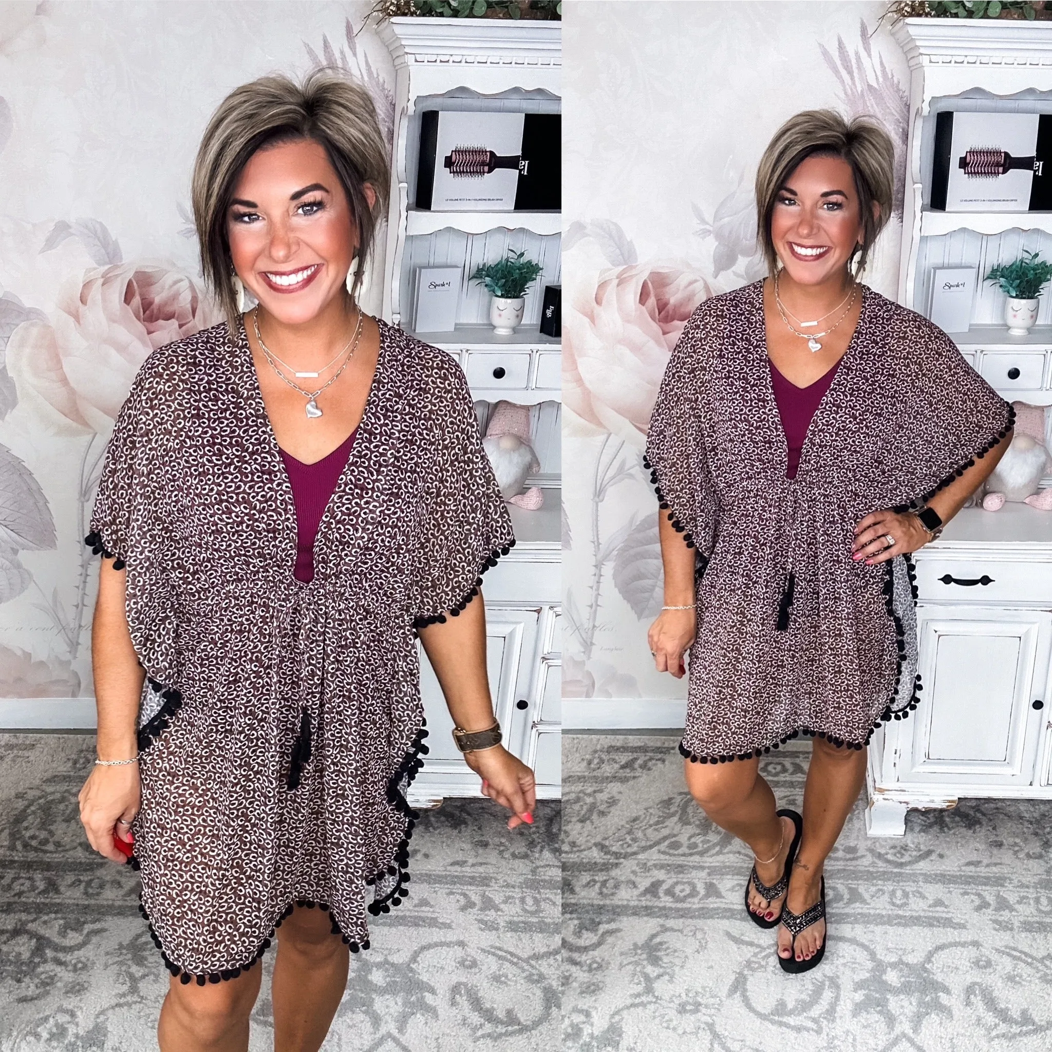 Spice by the Sea Leopard Kimono