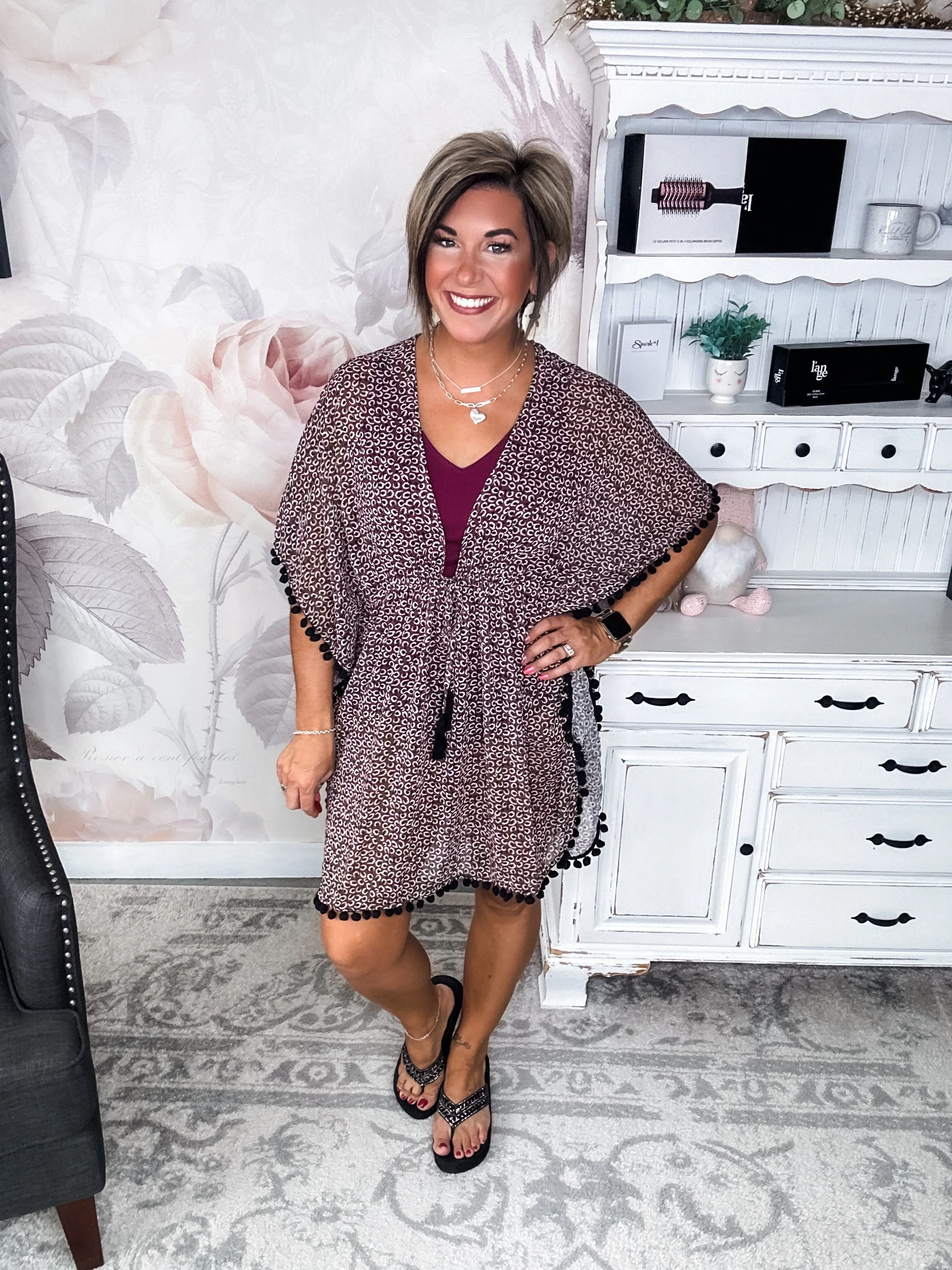 Spice by the Sea Leopard Kimono