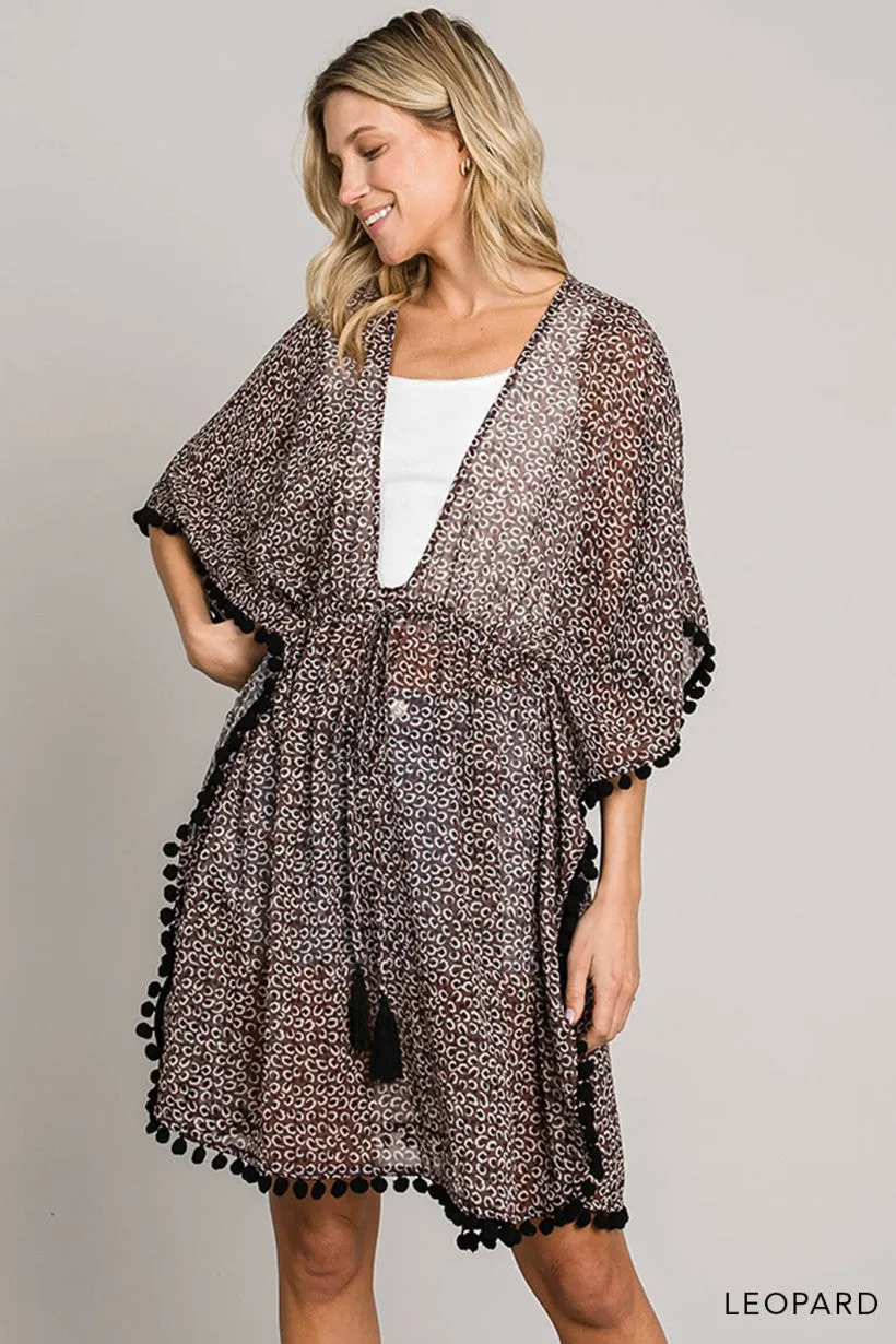 Spice by the Sea Leopard Kimono