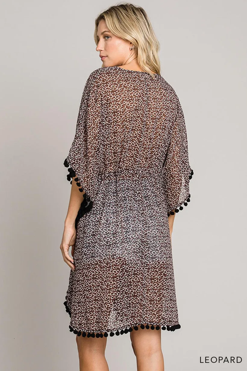 Spice by the Sea Leopard Kimono