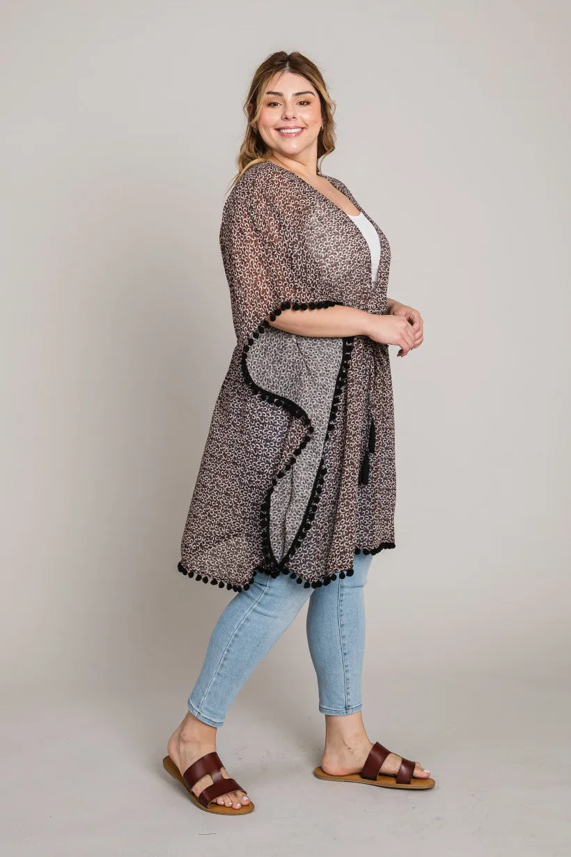 Spice by the Sea Leopard Kimono