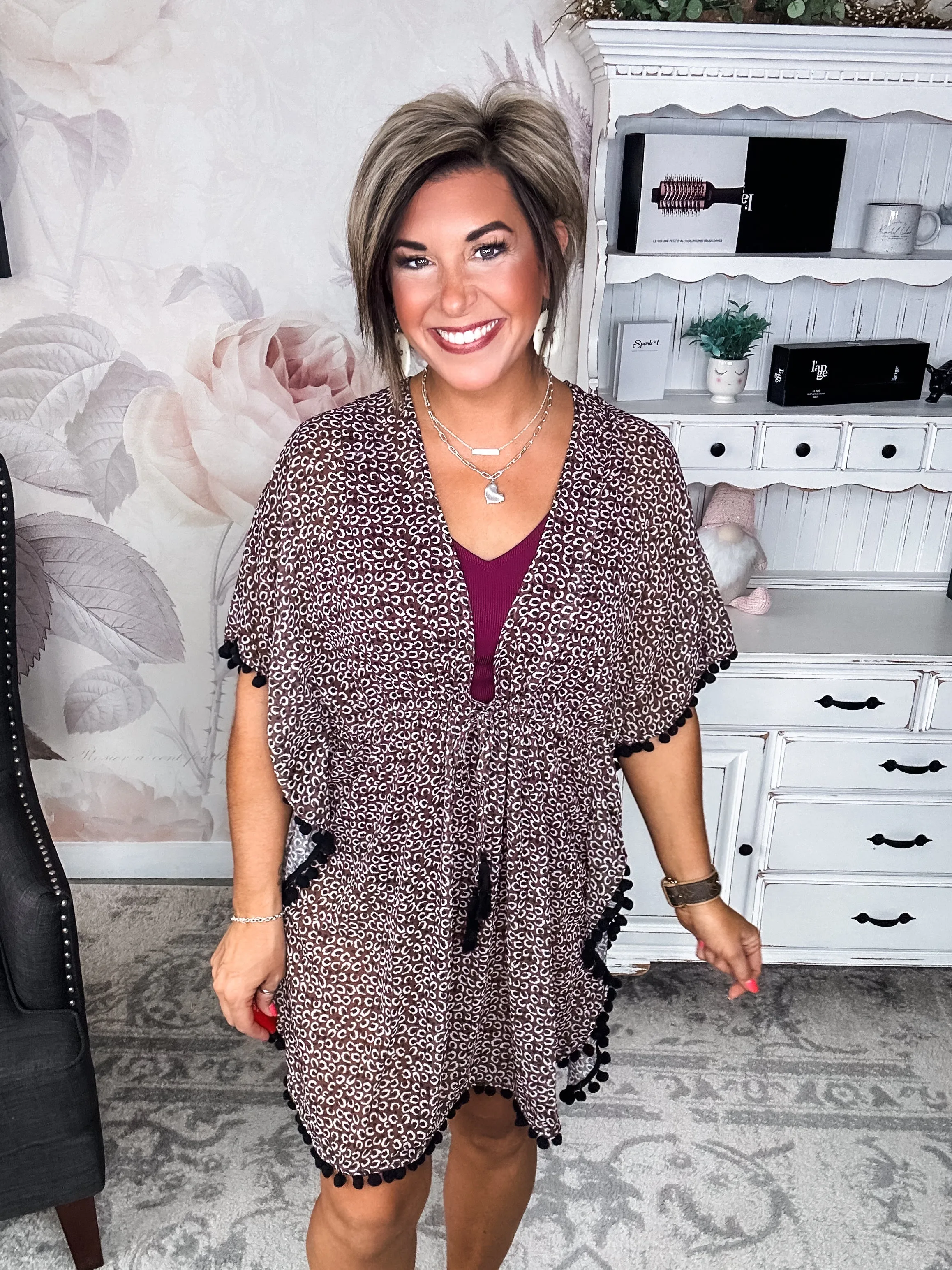 Spice by the Sea Leopard Kimono