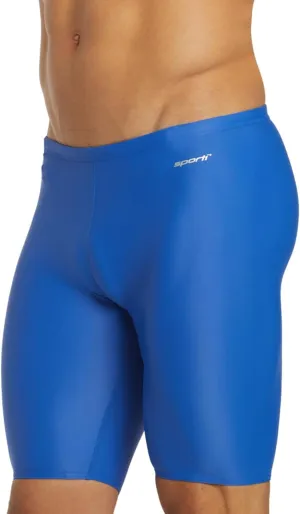 Sporti Men's Athletic Swimwear Jammers, Multi Solid Color - Racing & Training Swimsuit Jammers for Men, Durable Long Lasting