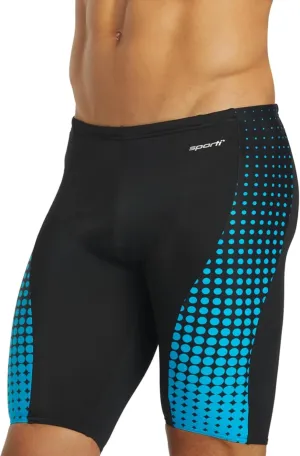 Sporti Men's Athletic Swimwear Jammers, Multi Solid Color - Racing & Training Swimsuit Jammers for Men, Durable Long Lasting