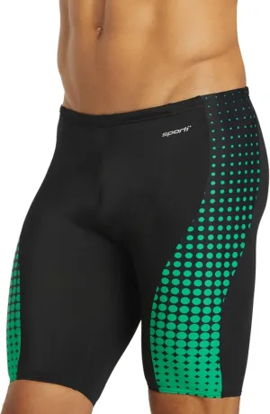 Sporti Men's Athletic Swimwear Jammers, Multi Solid Color - Racing & Training Swimsuit Jammers for Men, Durable Long Lasting