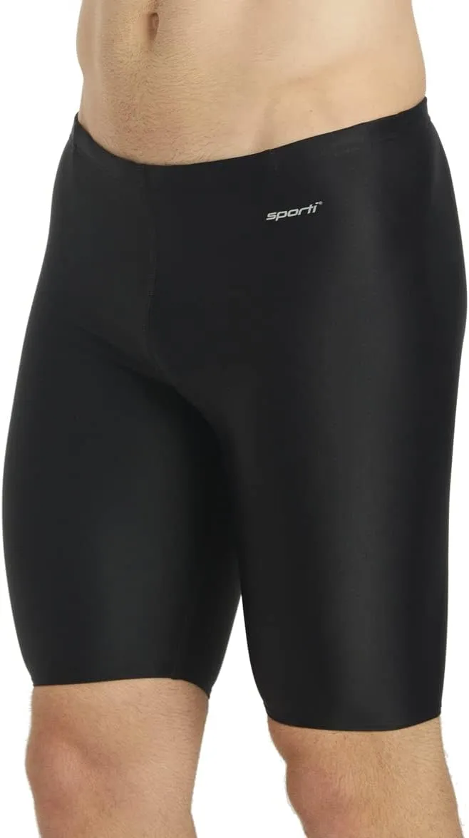 Sporti Men's Athletic Swimwear Jammers, Multi Solid Color - Racing & Training Swimsuit Jammers for Men, Durable Long Lasting