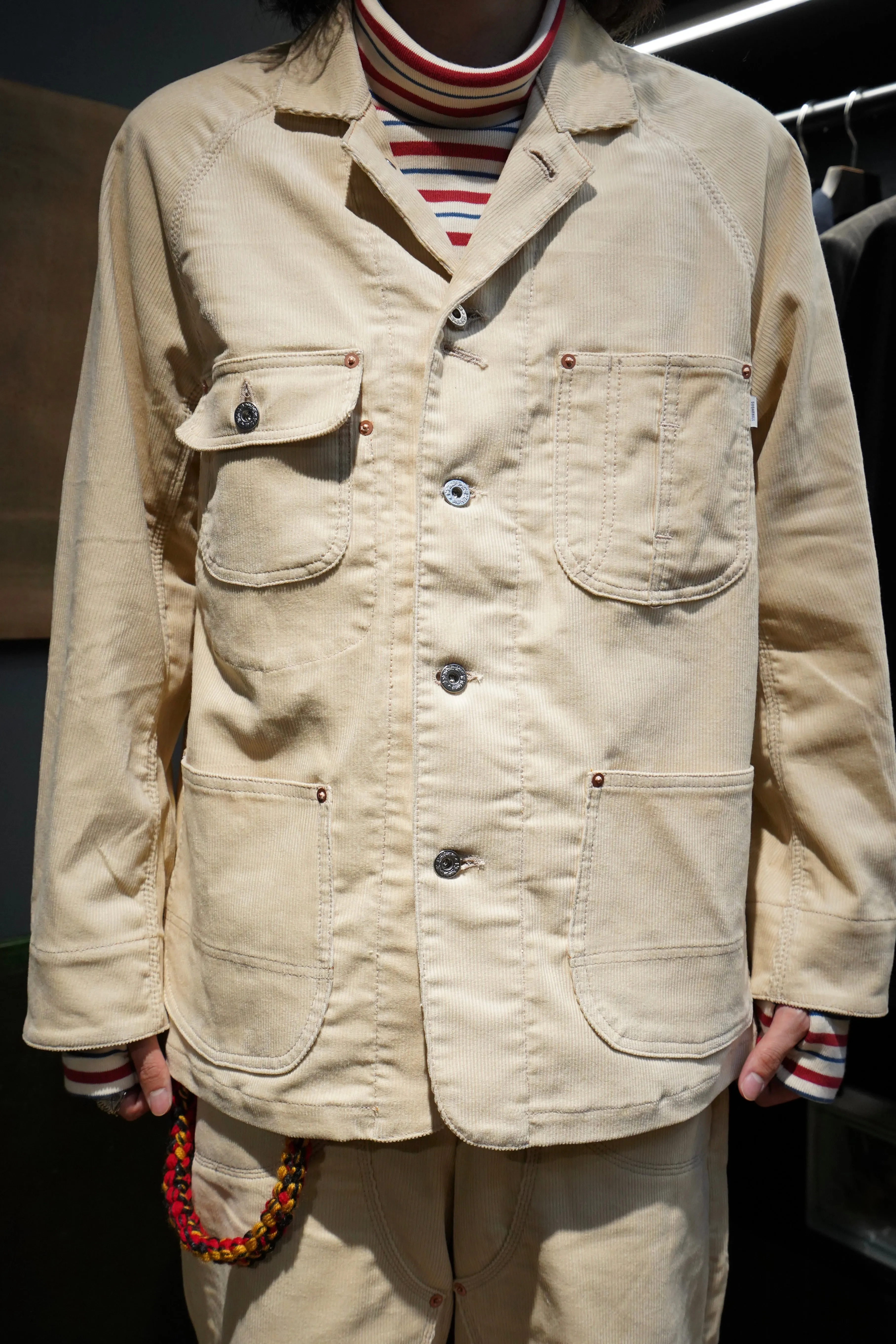 SUGARHILL CORDUROY COVERALL (IVORY WHITE)