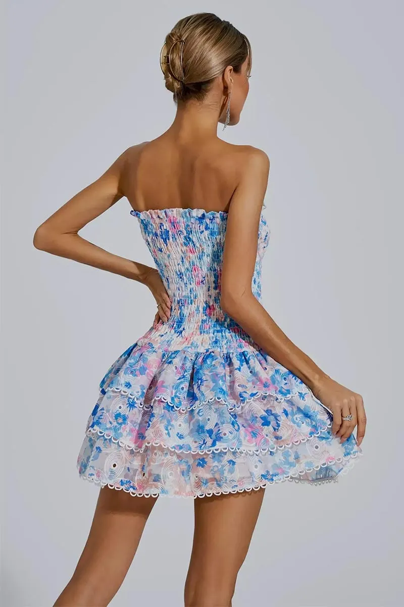 Summer Icon Graceful Strapless Mini Dress