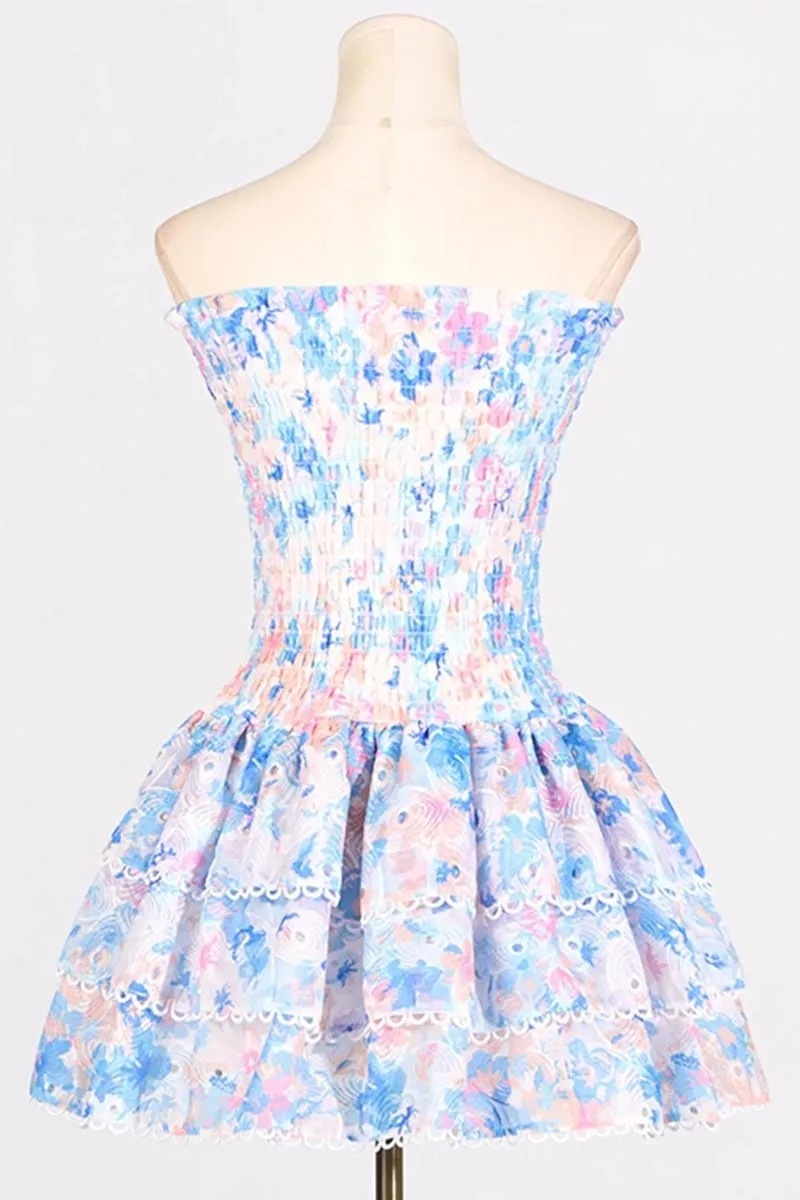 Summer Icon Graceful Strapless Mini Dress
