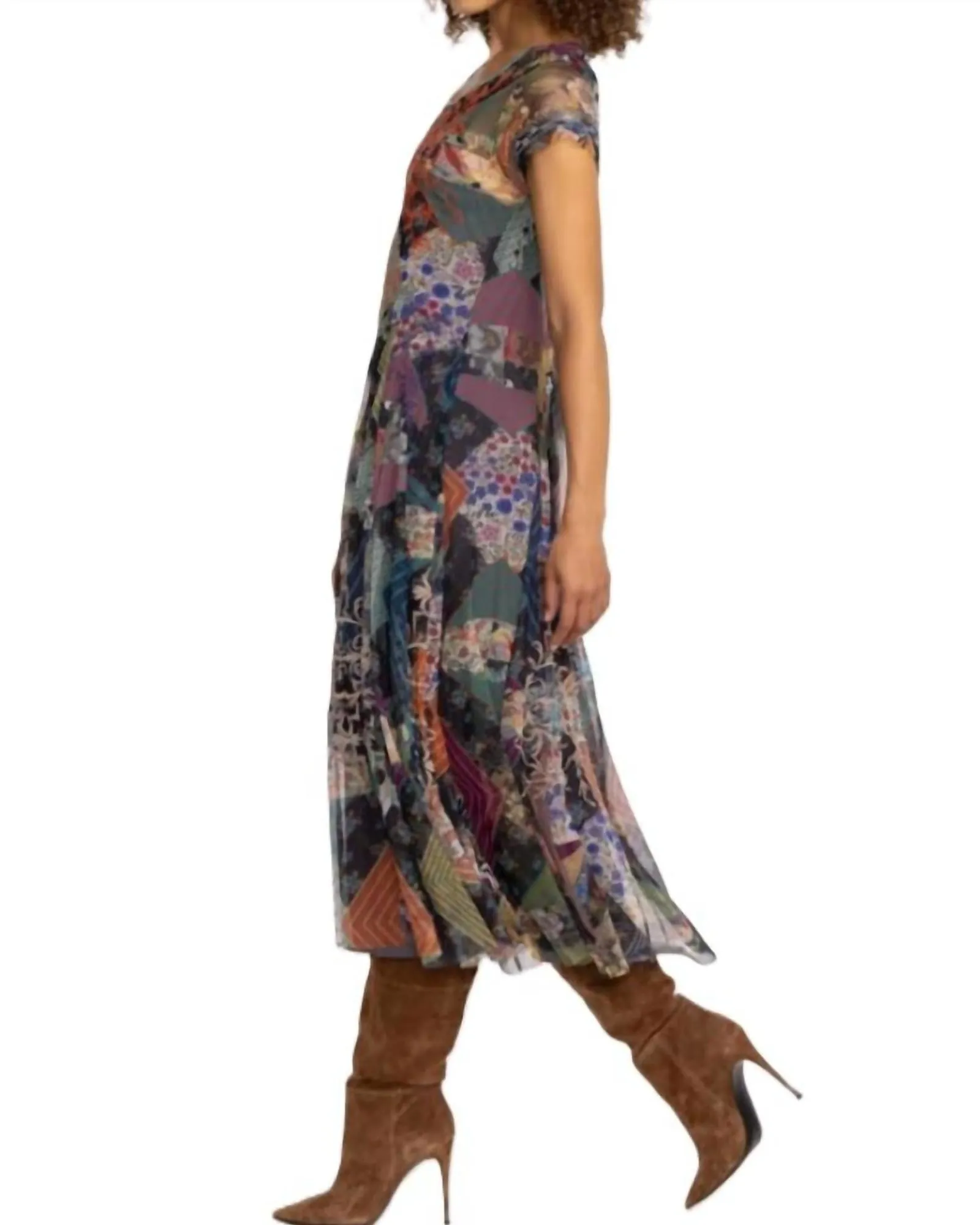 Tahlia Mesh Dress in Multi | Multi