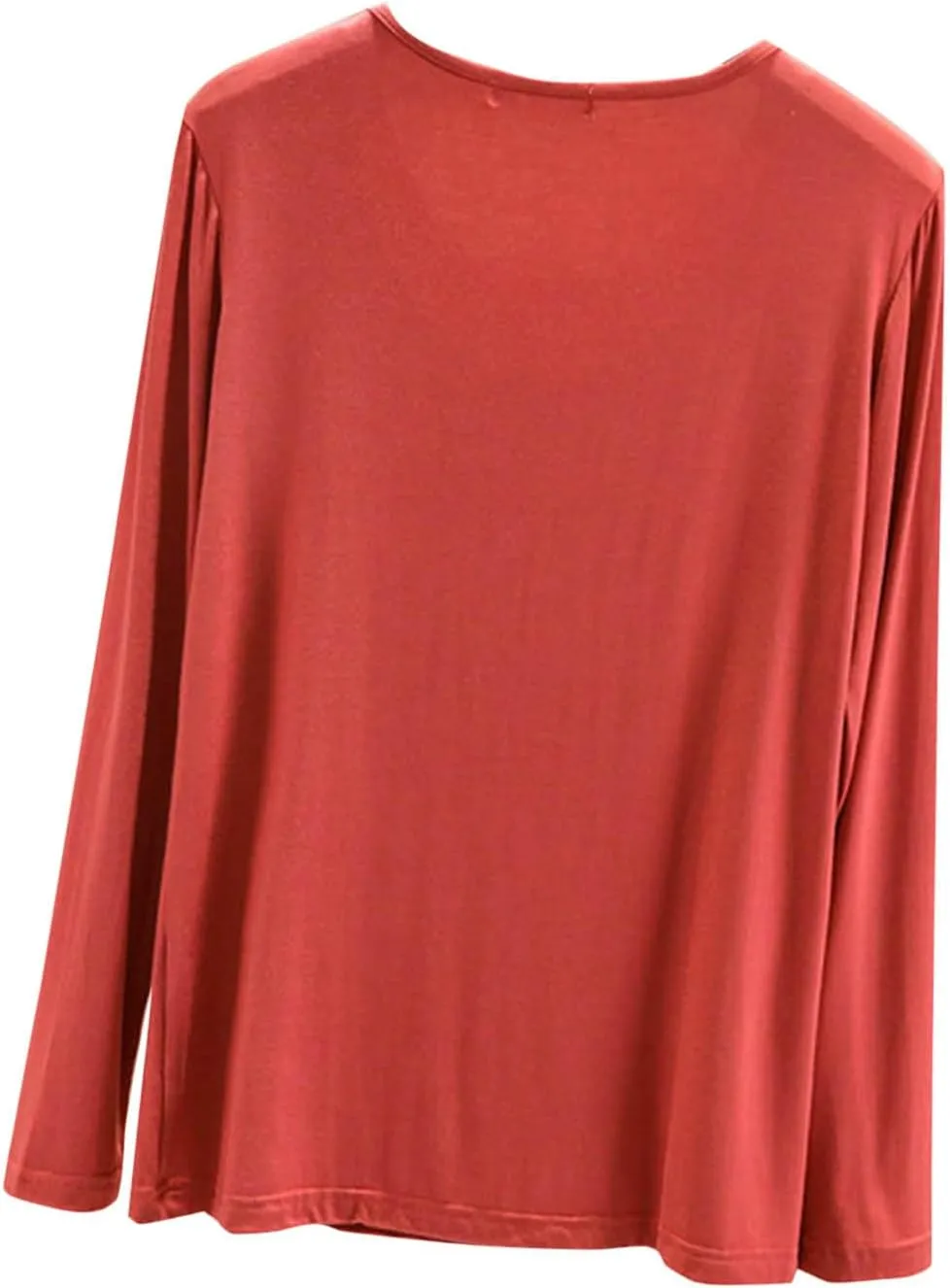 TANGNADE Women's Long Sleeve Sleep T-Shirt Crew Neck Pajama Tops Nightwear Comfy Shirts Trendy Fashion Lounge Clothes