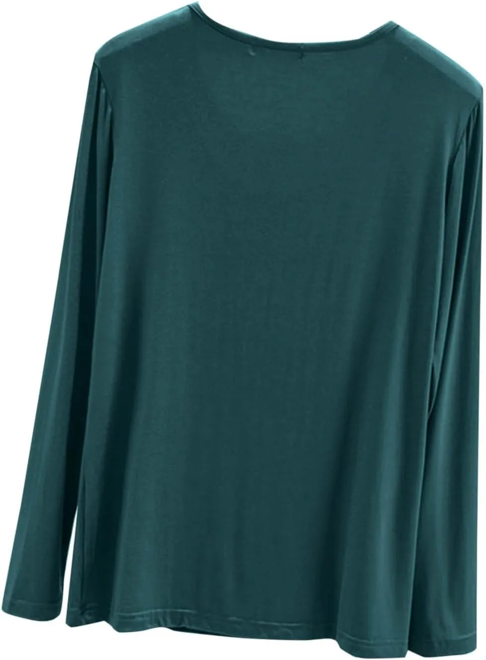 TANGNADE Women's Long Sleeve Sleep T-Shirt Crew Neck Pajama Tops Nightwear Comfy Shirts Trendy Fashion Lounge Clothes