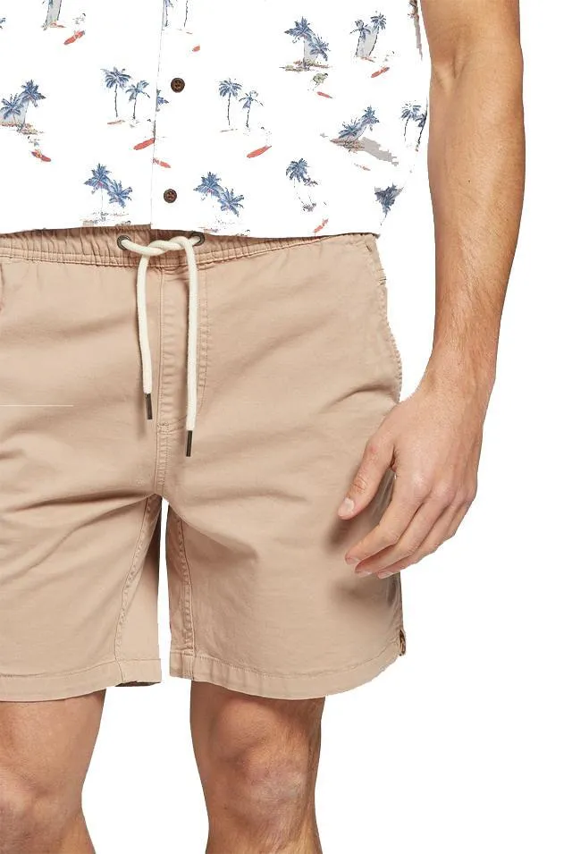 THE ACADEMY BRAND VOLLEY SHORT - COFFEE