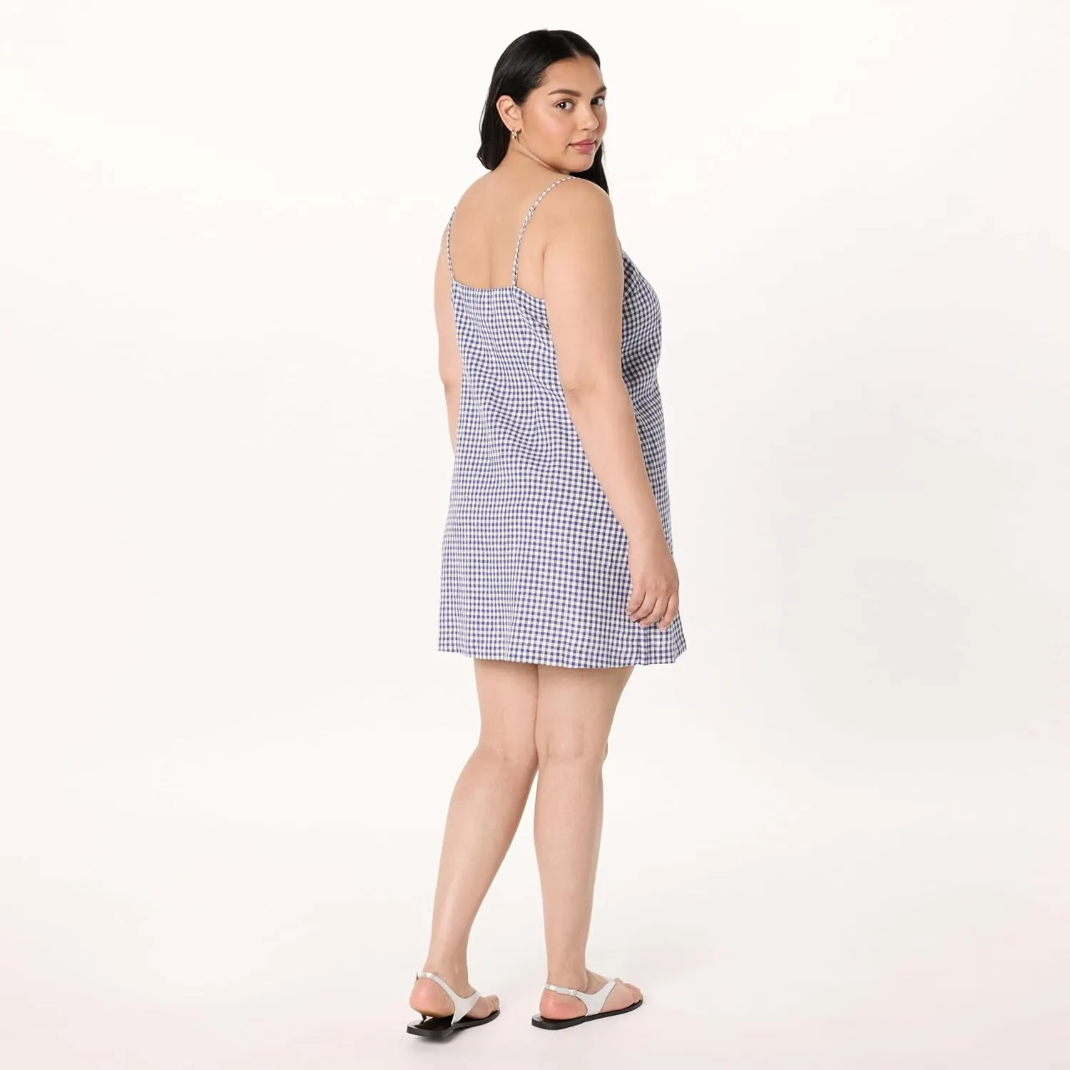 The Drop Women's Standard Seville Linen Mini Shift Dress