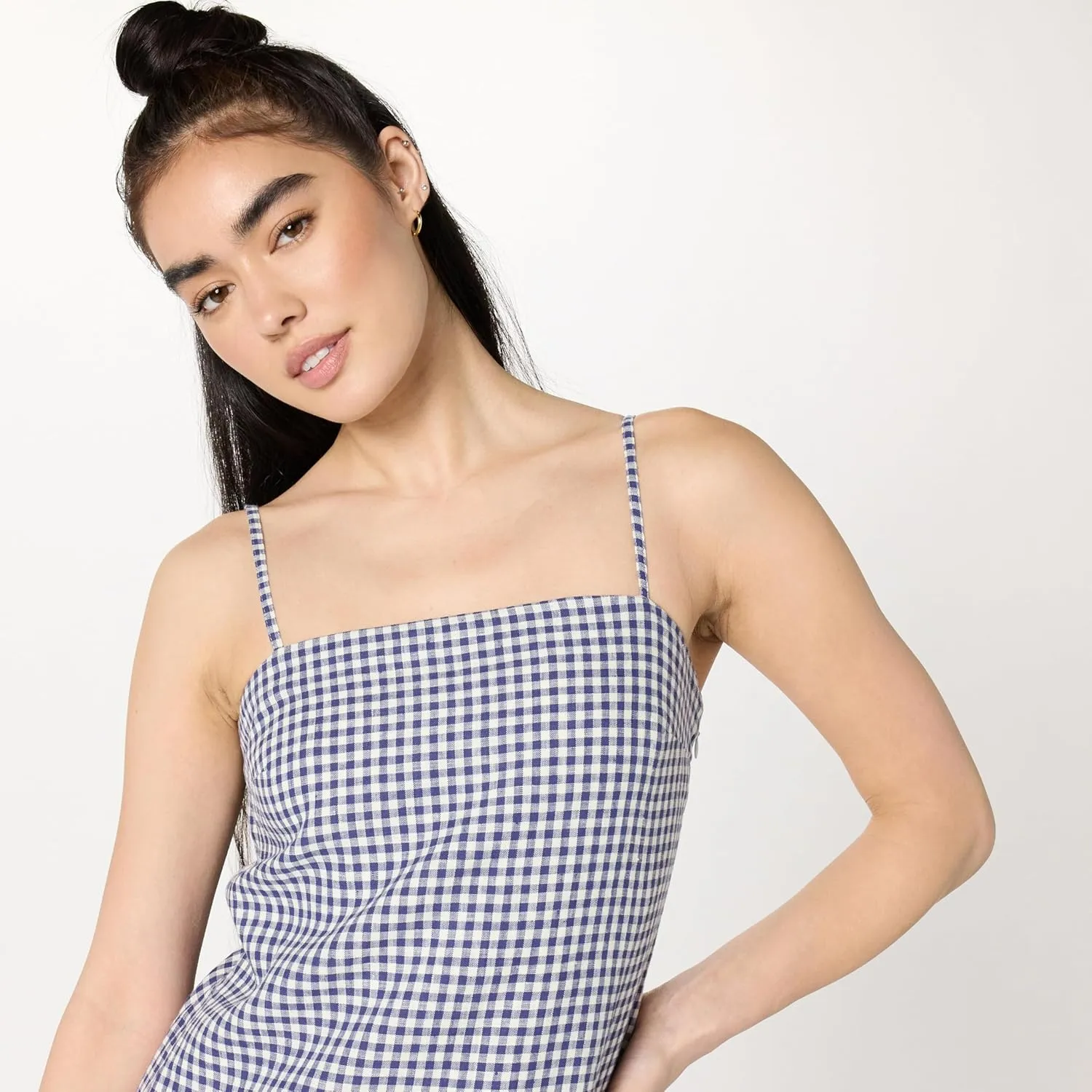 The Drop Women's Standard Seville Linen Mini Shift Dress