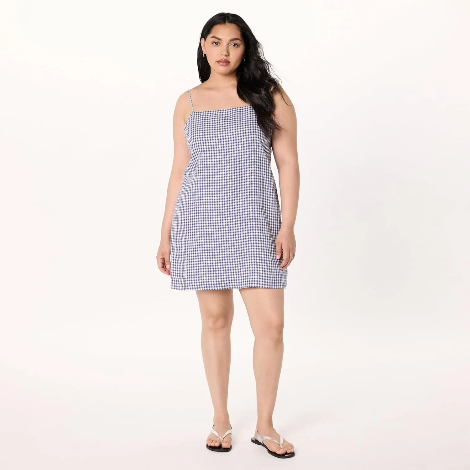 The Drop Women's Standard Seville Linen Mini Shift Dress