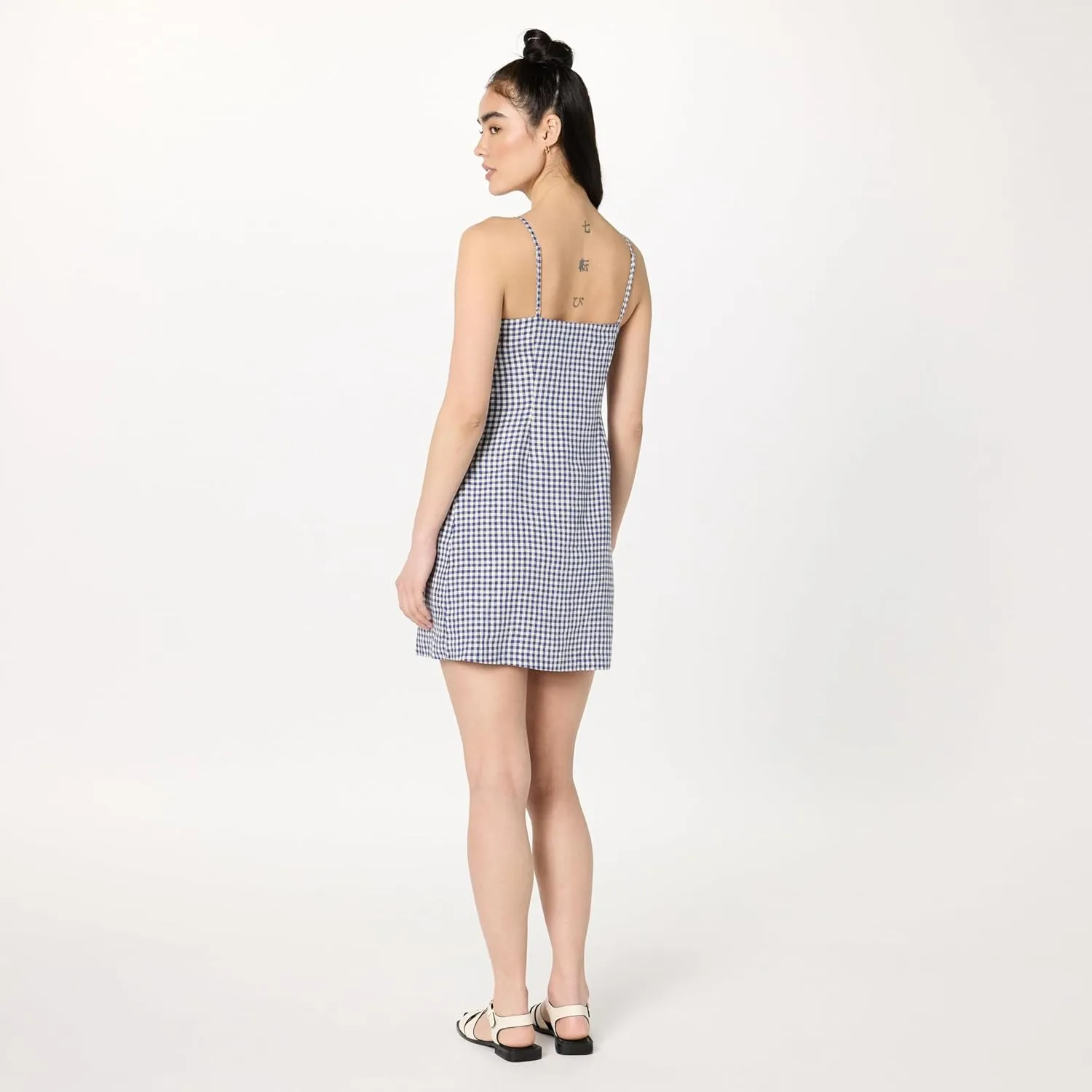 The Drop Women's Standard Seville Linen Mini Shift Dress