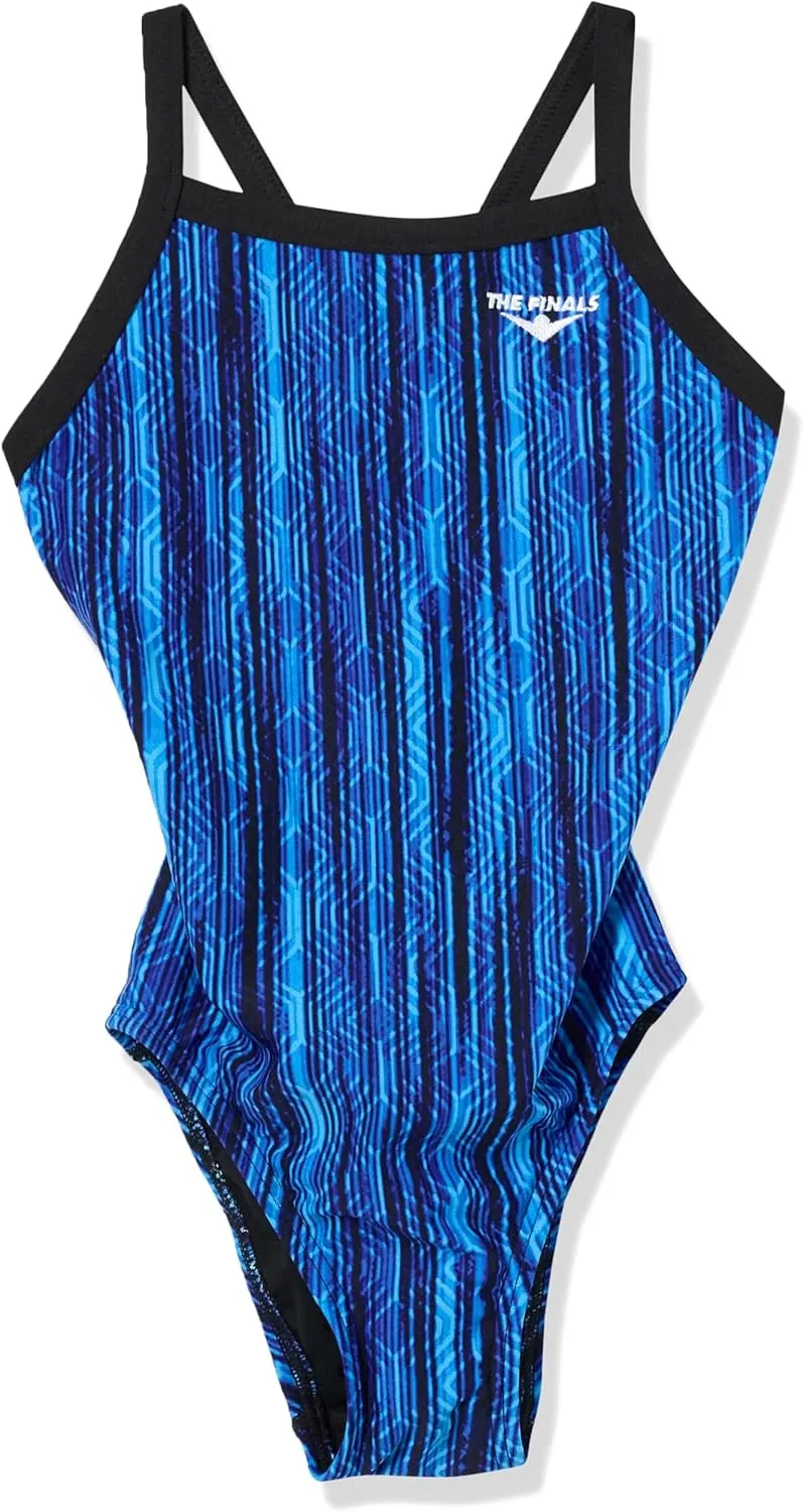 The Finals Girls' Butterfly Back Athletic One Piece Swimsuit