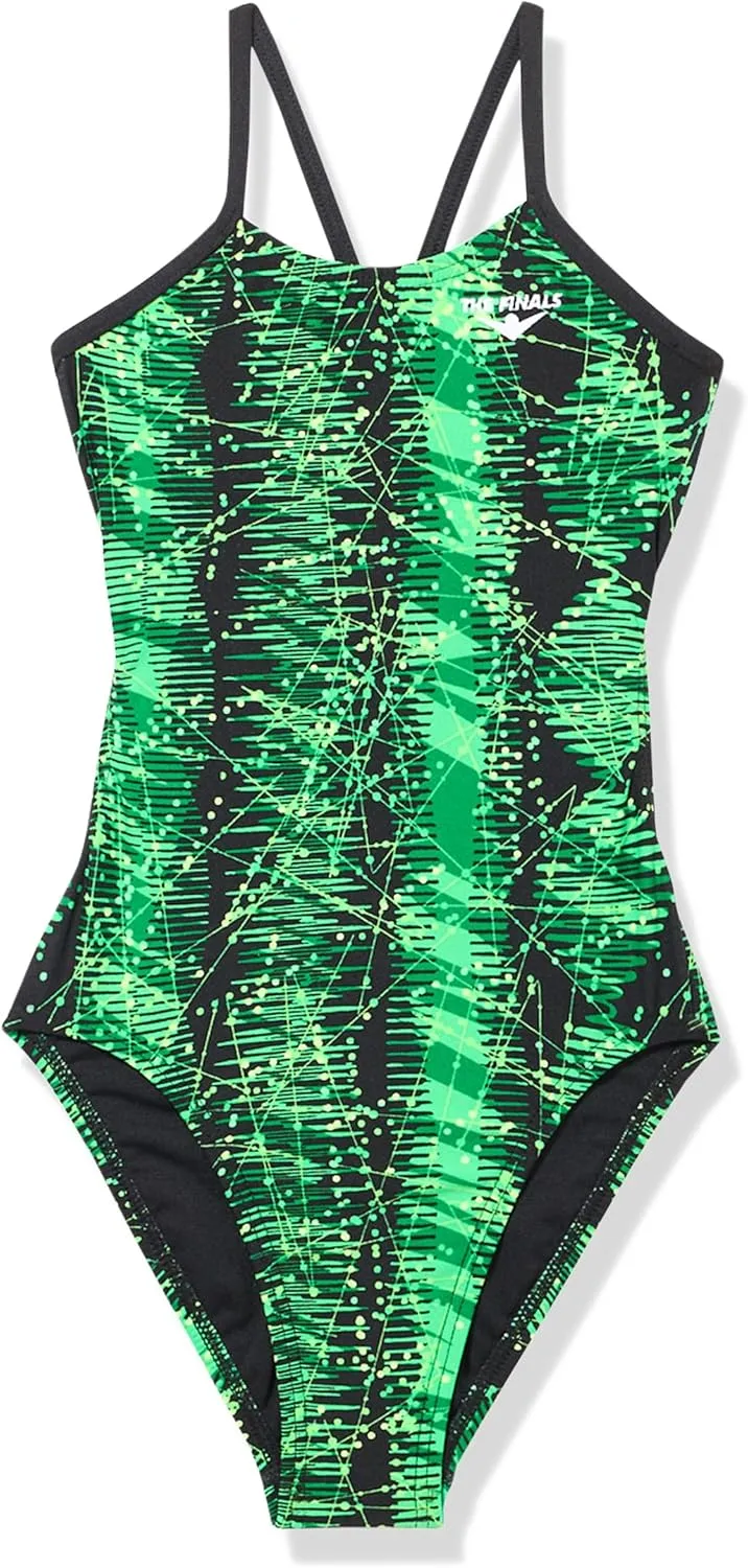 The Finals Girls' Swanback Athletic One Piece Swimsuit