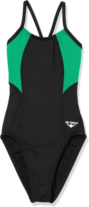 The Finals Girls' Waveback Athletic One Piece Swimsuit