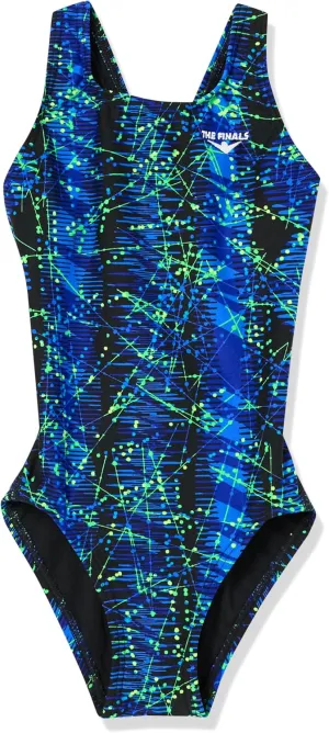 The Finals Girls' Waveback Athletic One Piece Swimsuit