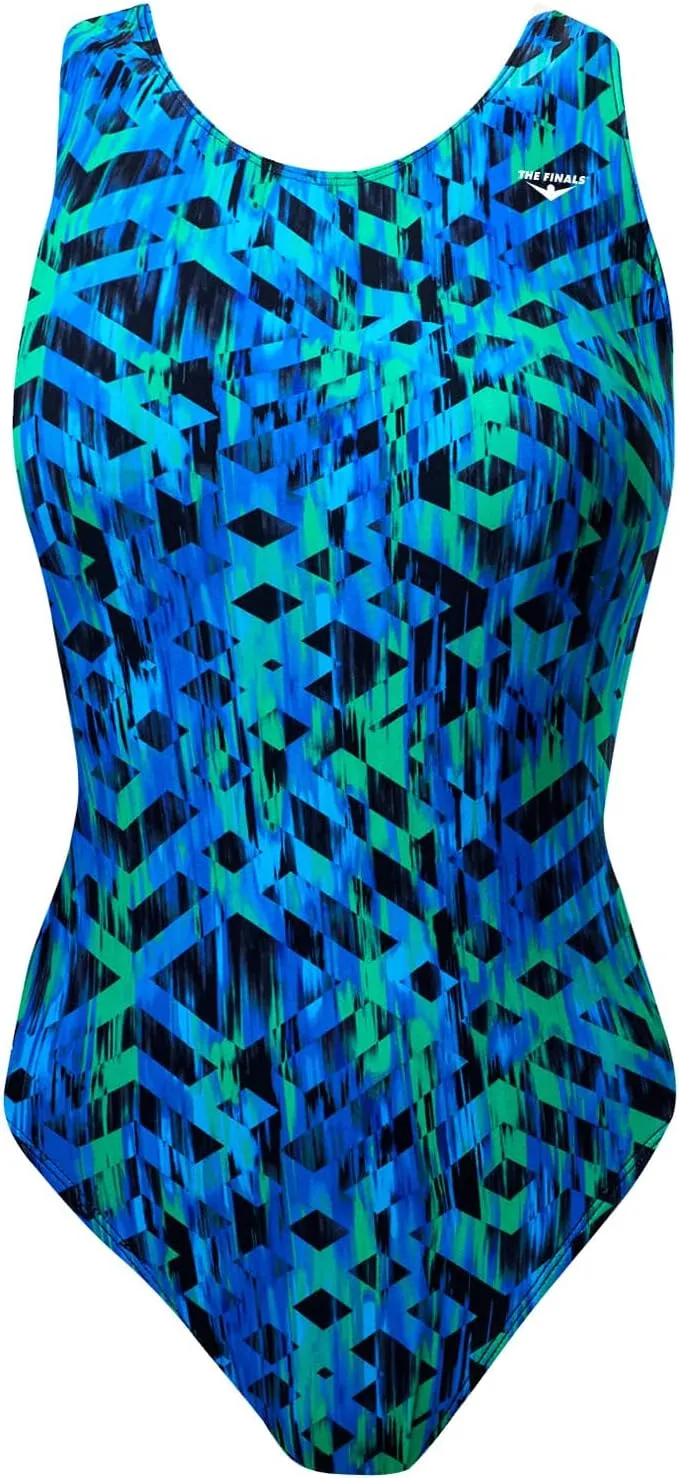 The Finals Women's Waveback Athletic One Piece Swimsuit