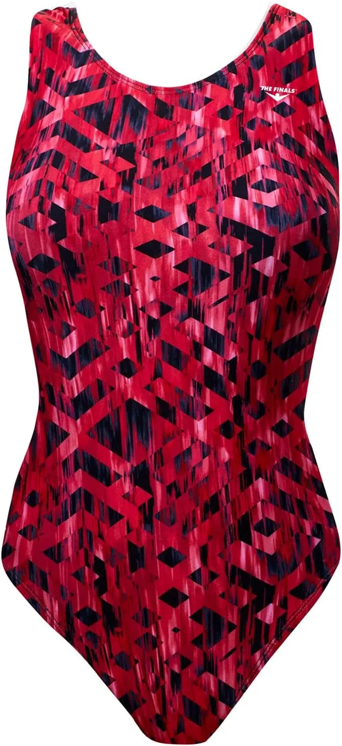 The Finals Women's Waveback Athletic One Piece Swimsuit