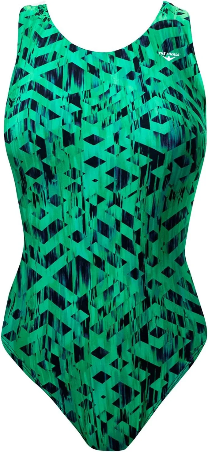 The Finals Women's Waveback Athletic One Piece Swimsuit