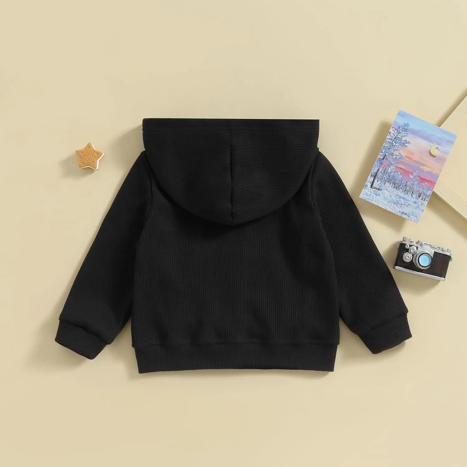 Toddler Baby Boy Girl Fall Clothes Outwear Zipper Hooded Sweatshirt Jacket Lightweight Windbreaker Jackets
