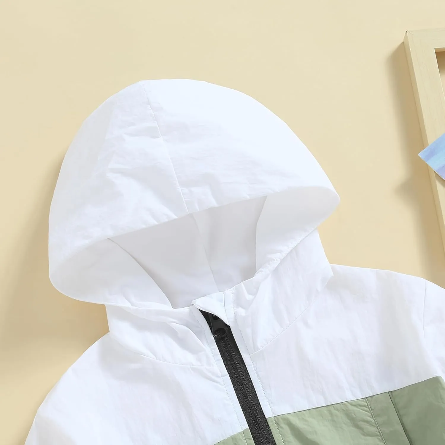 Toddler Baby Boy Girl Fall Clothes Outwear Zipper Hooded Sweatshirt Jacket Lightweight Windbreaker Jackets